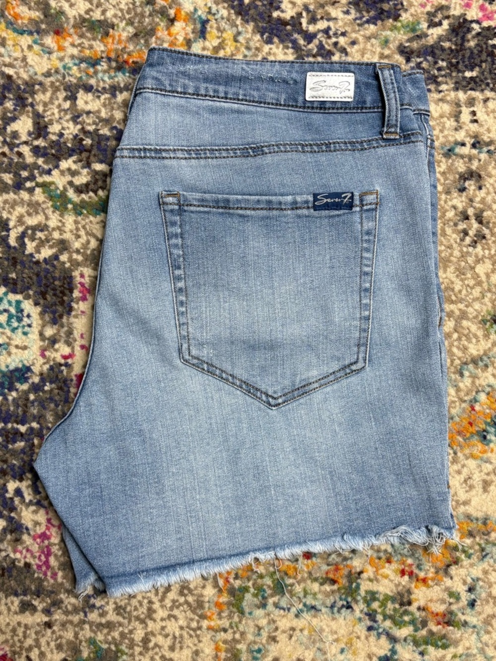 Seven7 Light Blue Denim Weekend Short